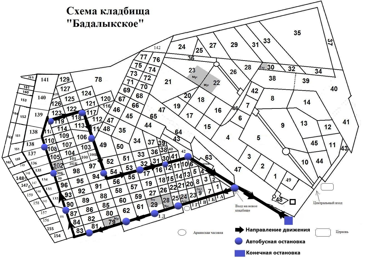 Схема нового кладбища колпино